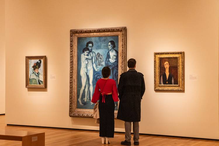 Enjoying the works at Cleveland Museum of Art at a monthly MIX event.